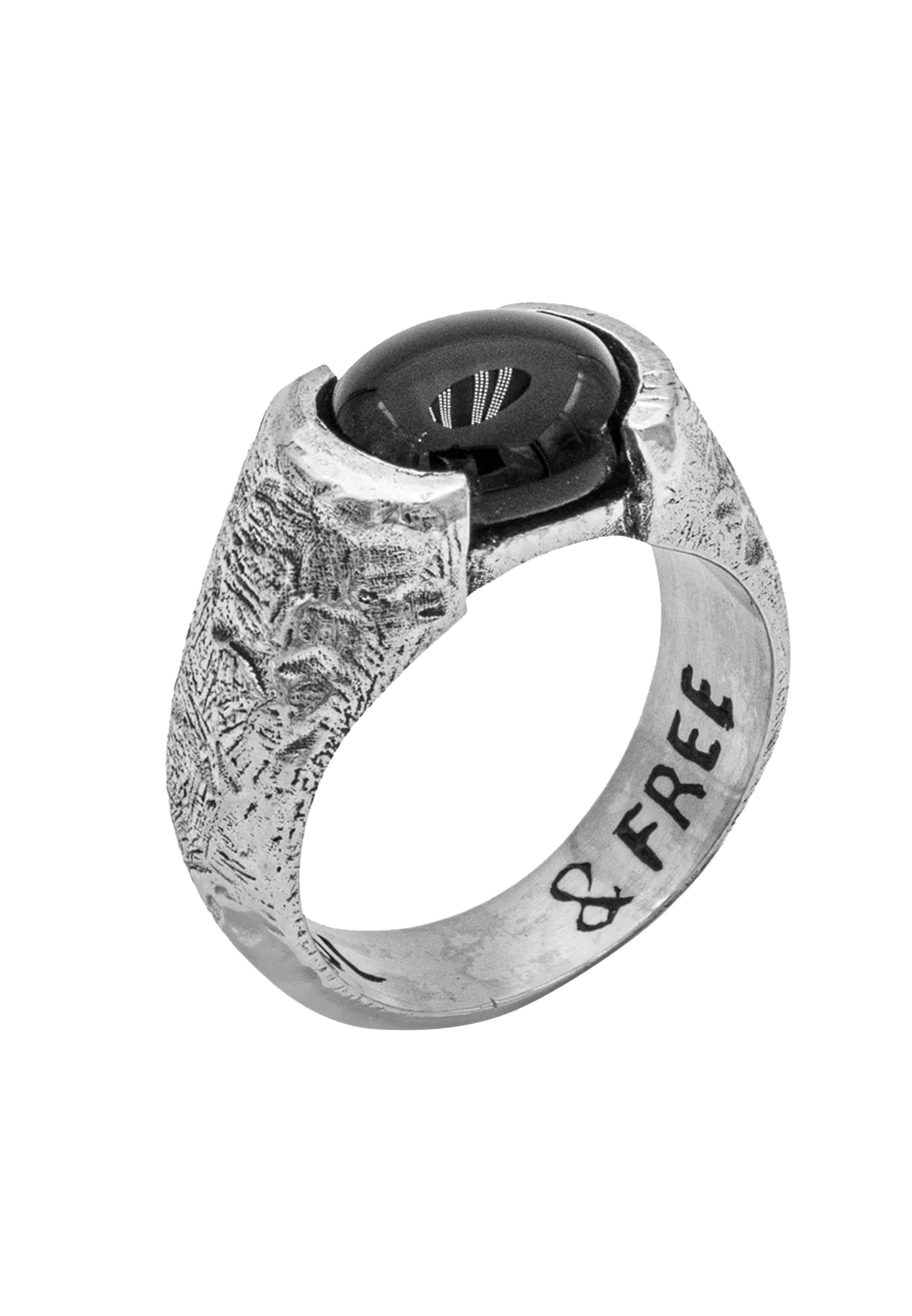 Bague 'Liberty' Haze&Glory en argent : devant