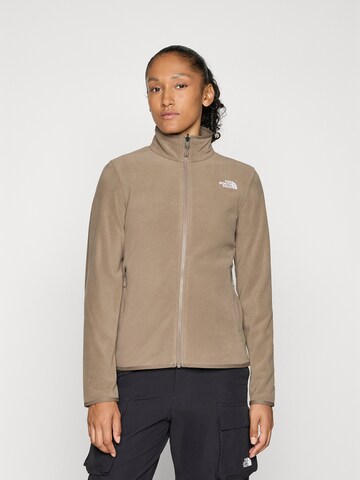 Veste en polaire fonctionnelle 'Glacier' THE NORTH FACE en marron : devant