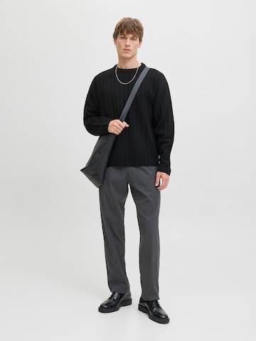 Regular Pantaloni cu dungă 'JPSTKANE EDWIN' de la JACK & JONES pe gri