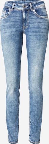 mėlyna Pepe Jeans Prigludęs Džinsai 'NEWBROOKE': priekis