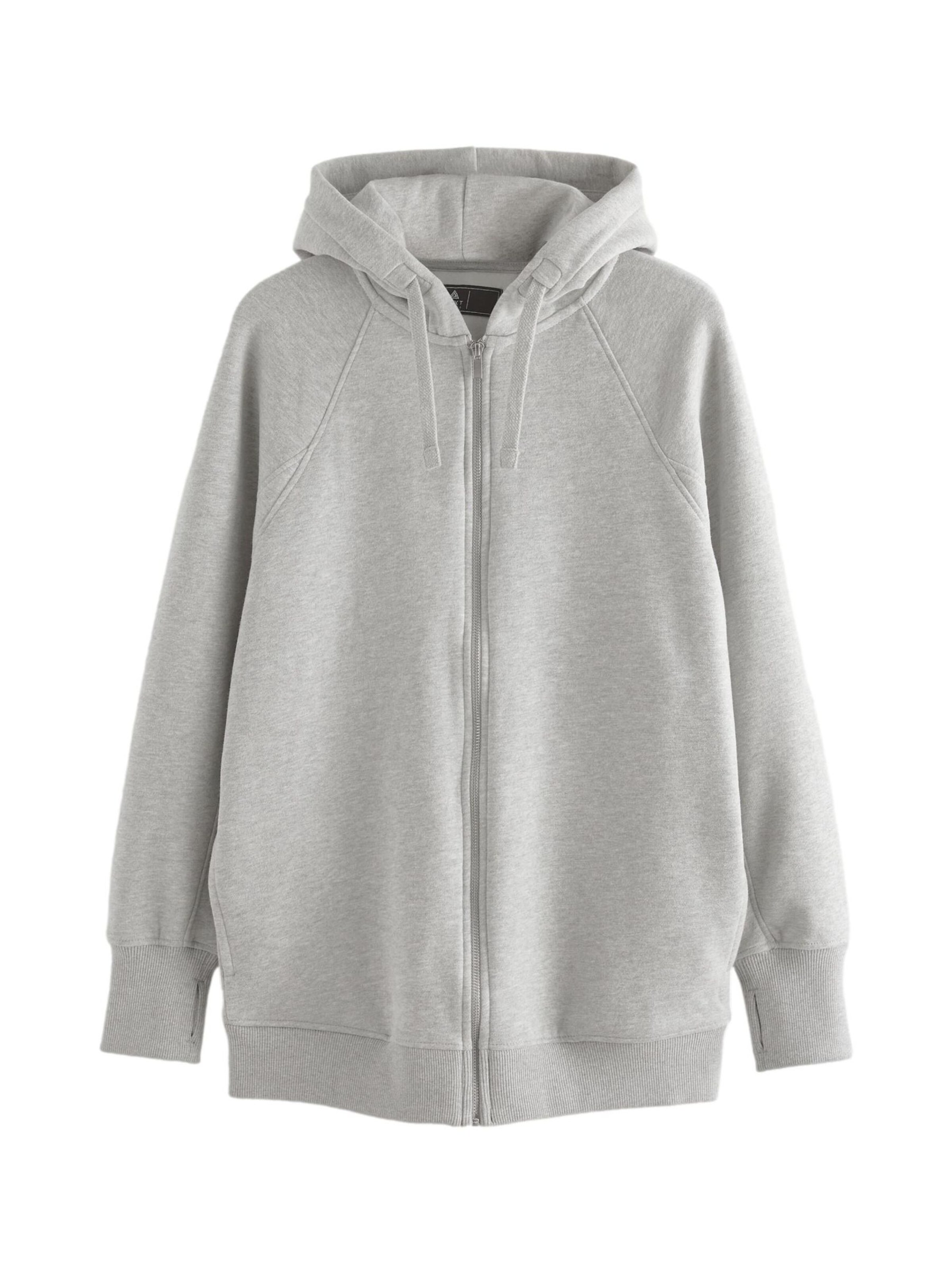 Next Кофта на молнии в Серый: спереди
