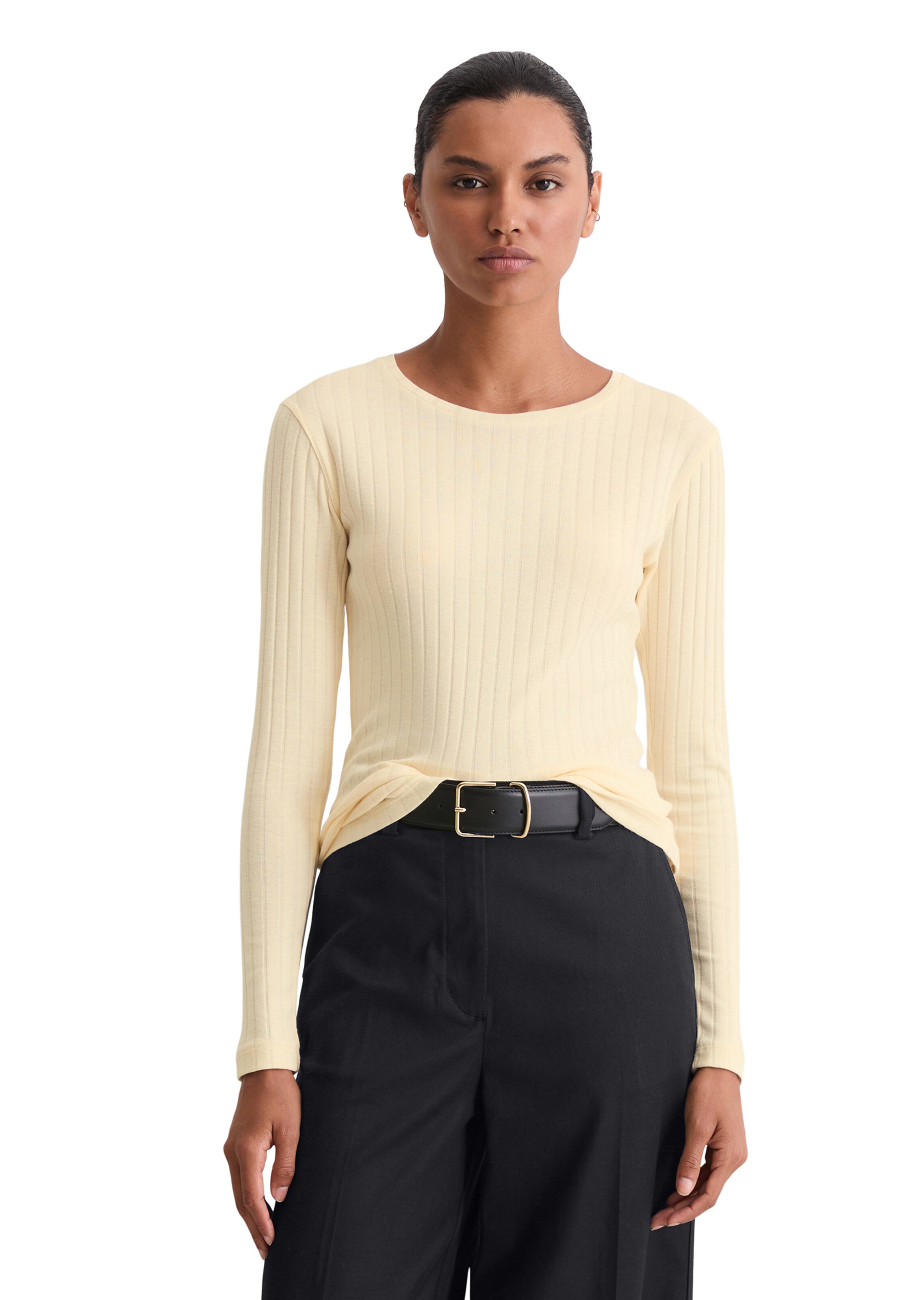 Marc O'Polo Shirt in Beige: front