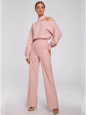 made of emotion - Jumpsuit en rosa: frente