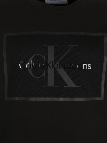 Calvin Klein Jeans Plus Mikina – černá