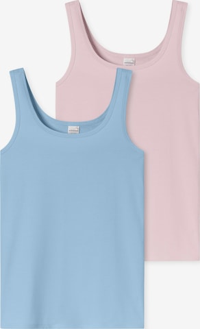 Maillot de corps ' 955 ' SCHIESSER en bleu : devant