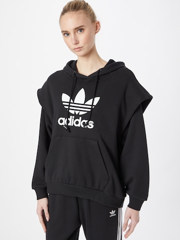 ADIDAS ORIGINALS Μπλούζα φούτερ 'Always Original Trefoil' σε μαύρο: μπροστά