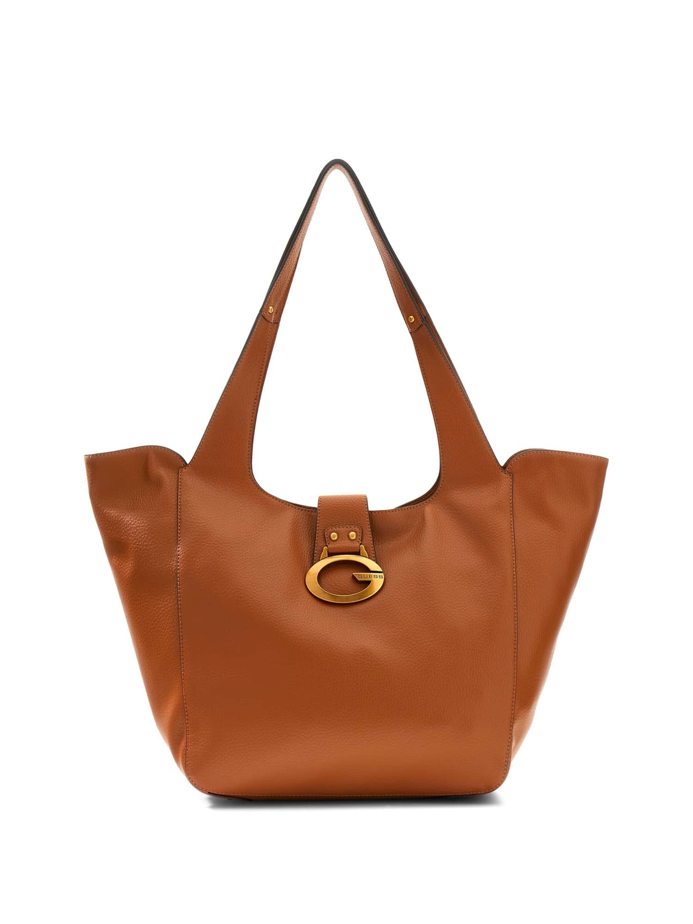 Cabas 'Camden' GUESS en marron : devant