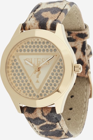 Montre à affichage analogique GUESS en or : devant