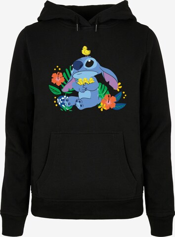 ABSOLUTE CULT Sweatshirt 'Lilo and Stitch - Birds' in Schwarz: predná strana