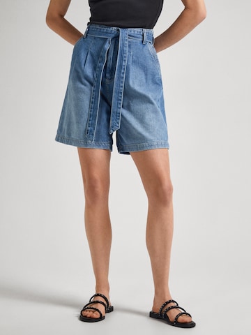Pepe Jeans Loose fit Pleated Jeans in Blue: front