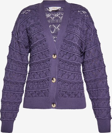 usha FESTIVAL Knit Cardigan in Purple: front