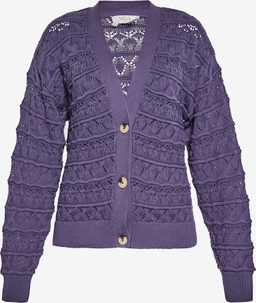 usha FESTIVAL Knit Cardigan in Purple: front