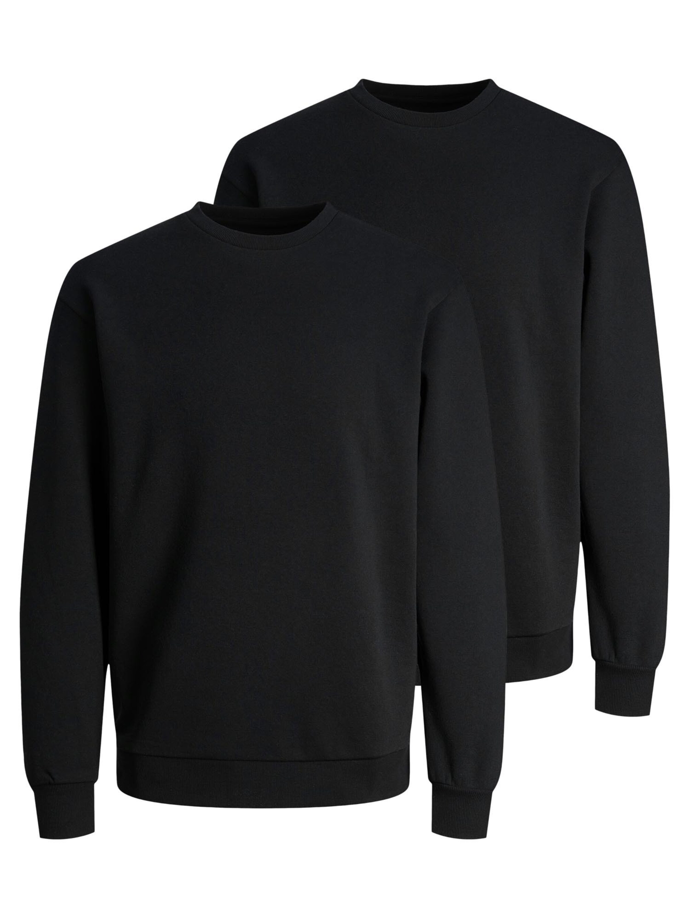 JACK & JONES Sweatshirt 'Bradley' in Zwart: voorkant
