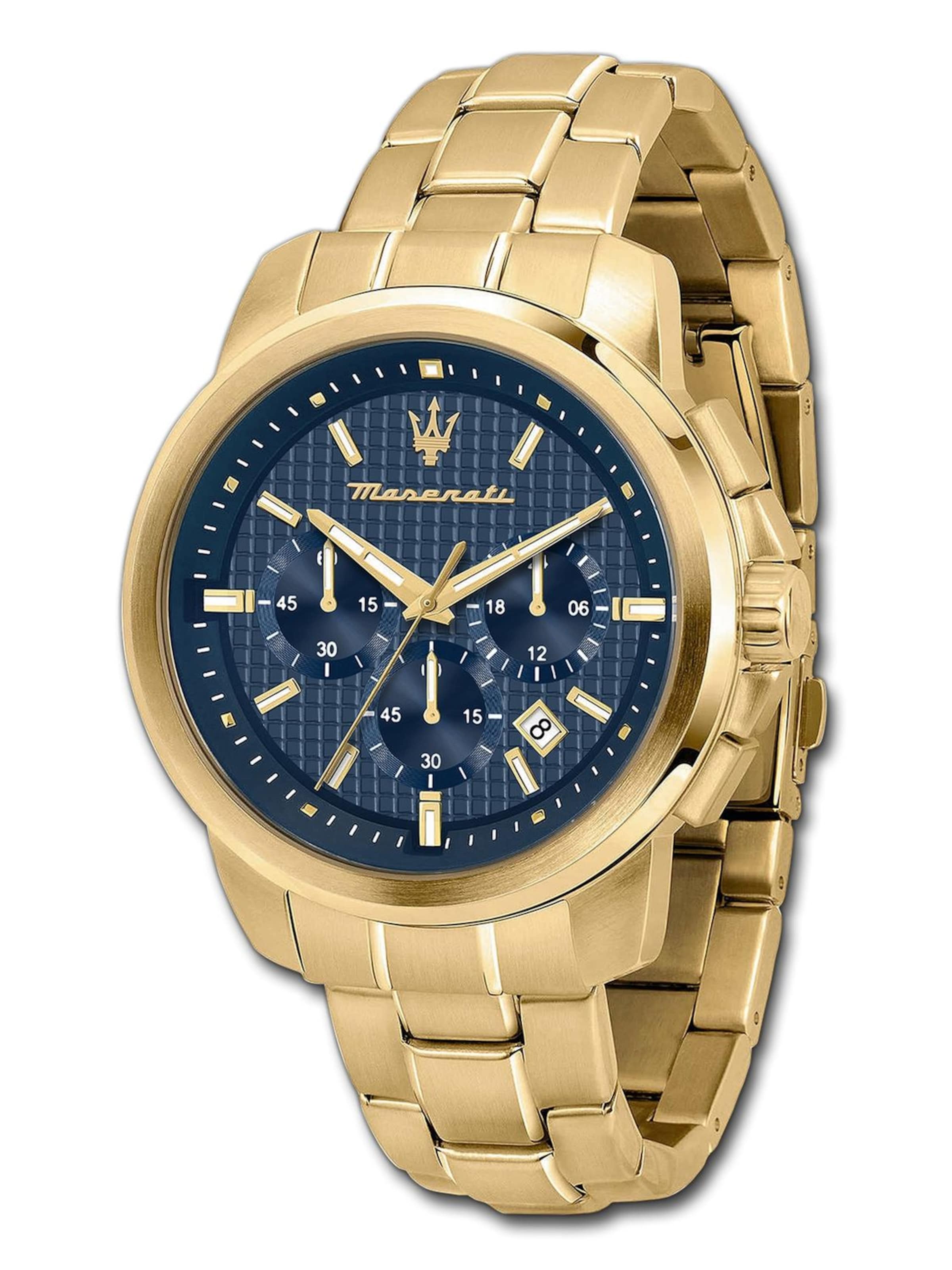 Maserati Analoog horloge in Goud: voorkant