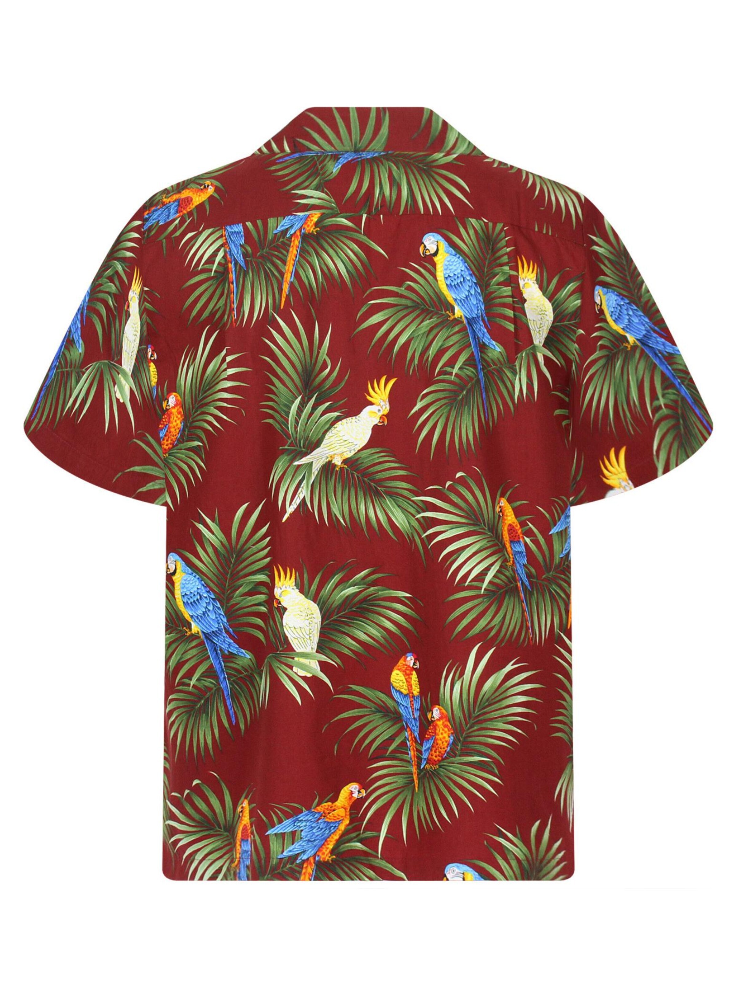 KY's - Ajuste regular Camisa 'Kakadu Allover' en rojo