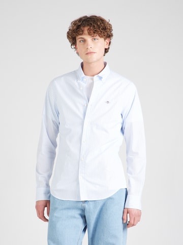 GANT Slim fit Button Up Shirt in Blue: front