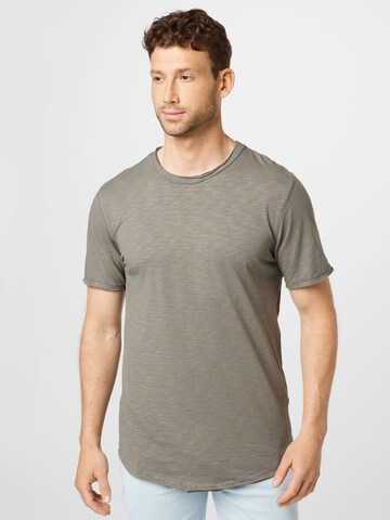 T-Shirt 'Benne' Only & Sons en gris : devant