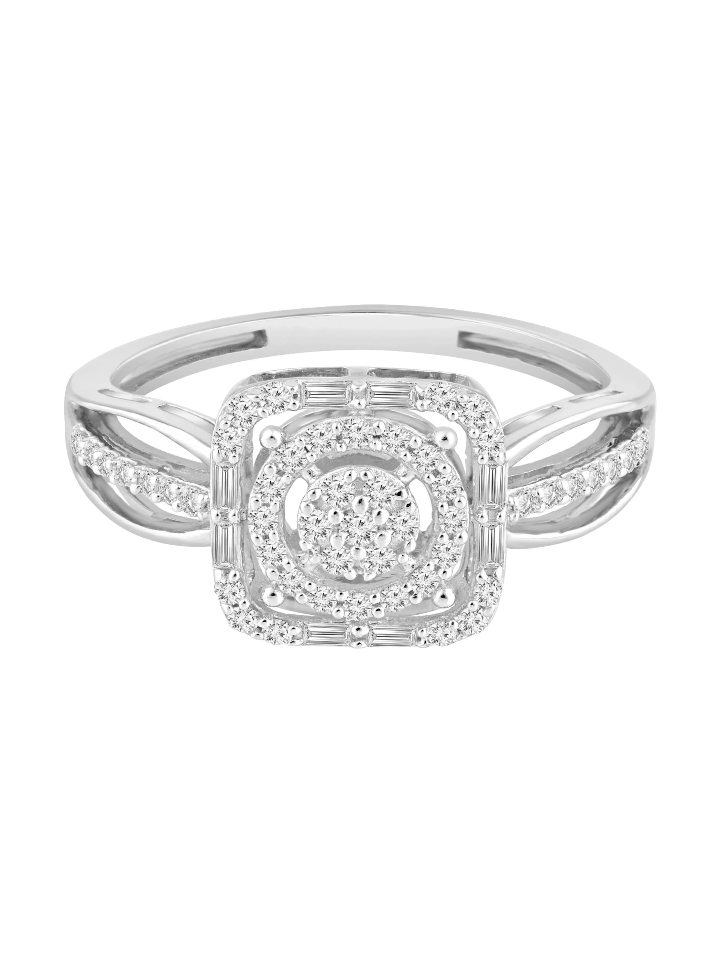 Diamant Exquis Ring in Silver: front