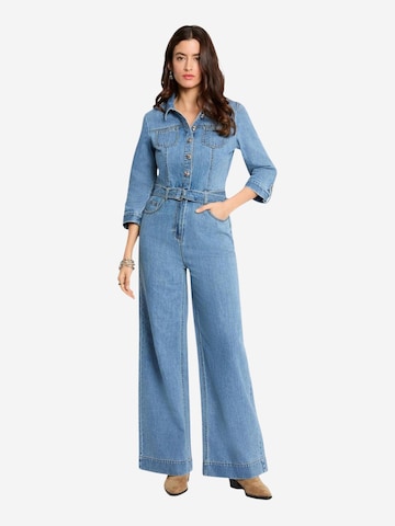 Morgan De Toi Jumpsuit '261-PIMA' in Blauw: voorkant