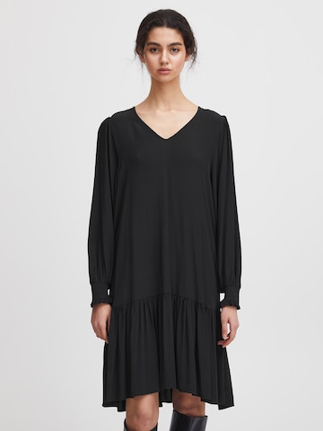 Robe 'Calova' ICHI en noir : devant