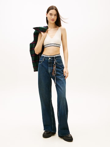 Tommy Jeans Vyšívaný top - Béžová