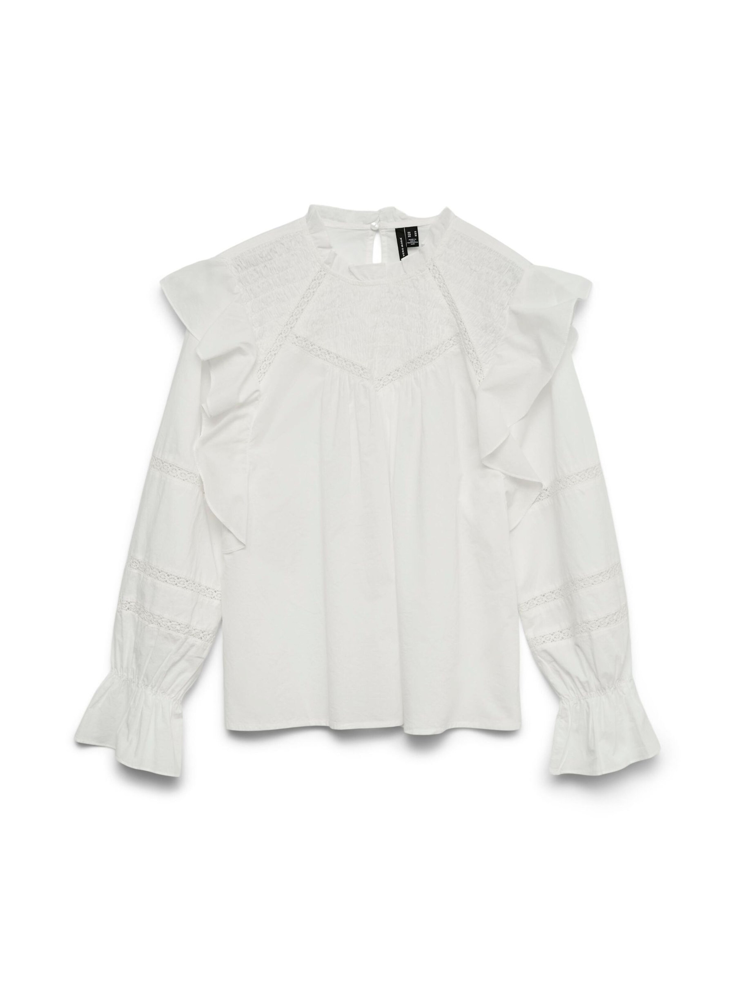 VERO MODA Blouse 'VMAdina' in de kleur Wit, Productweergave