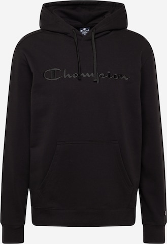 Champion Authentic Athletic Apparel Sweatshirt in Black: front