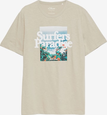 T-Shirt s.Oliver en beige : devant