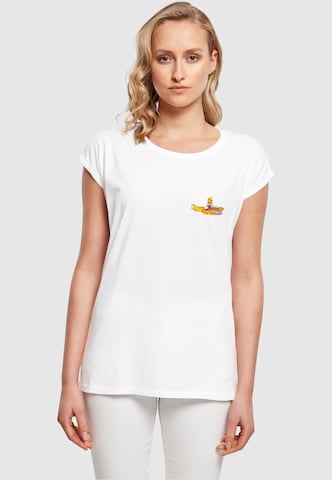 Merchcode T-Shirt ' Yellow Submarine - Monster No.5 ' in Weiß: predná strana