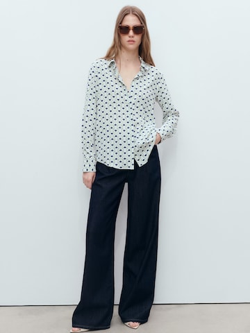 MANGO Blus i blå