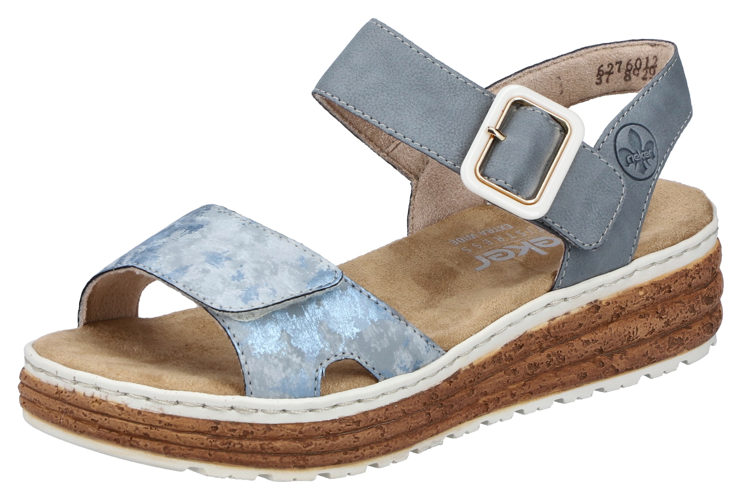 Rieker Strap sandal in Blue: front