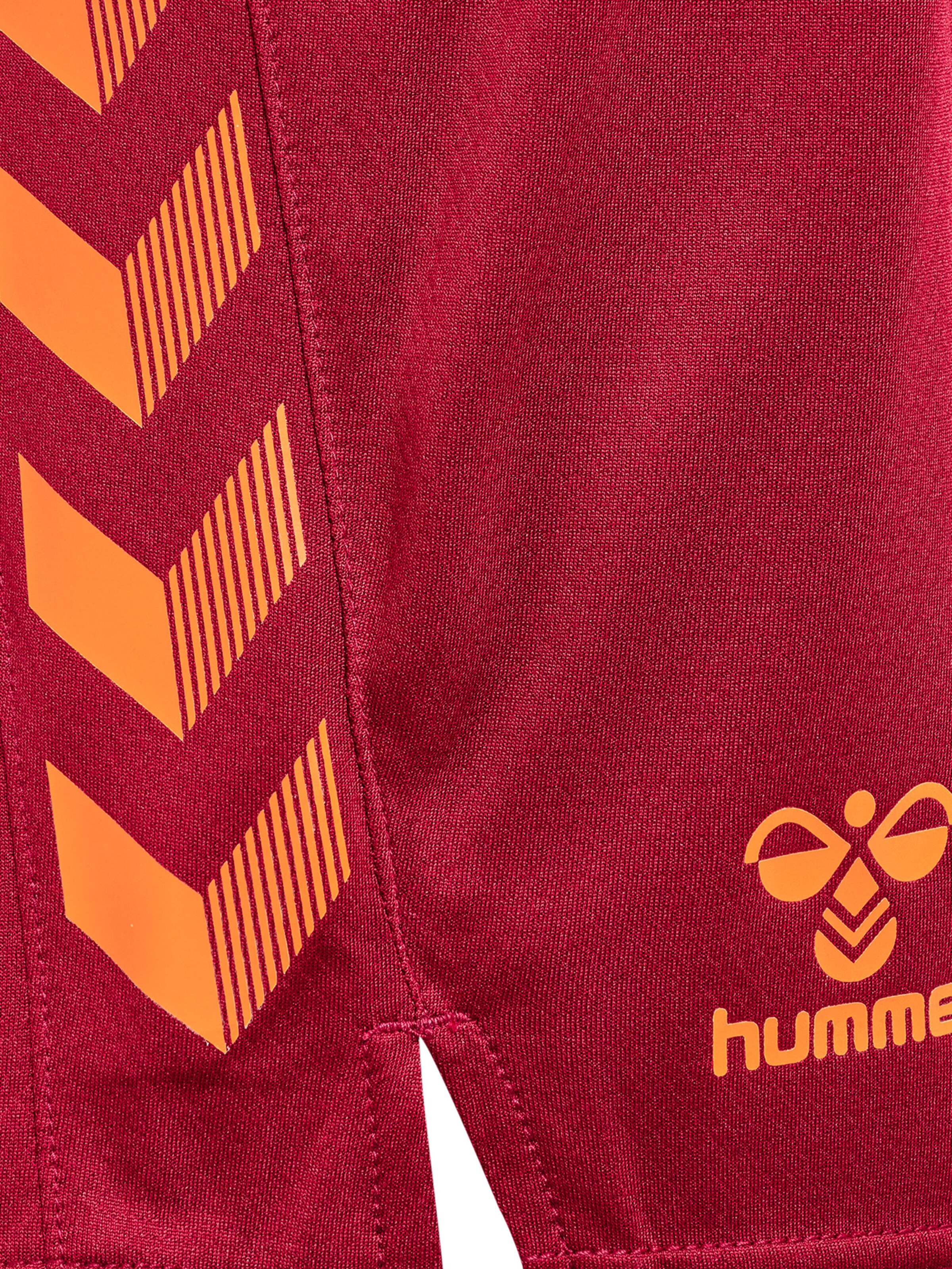 Hummel Regular Workout Pants 'Grid' in Red