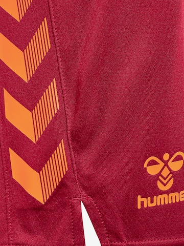 Hummel Regular Sportbroek 'Grid' in Rood