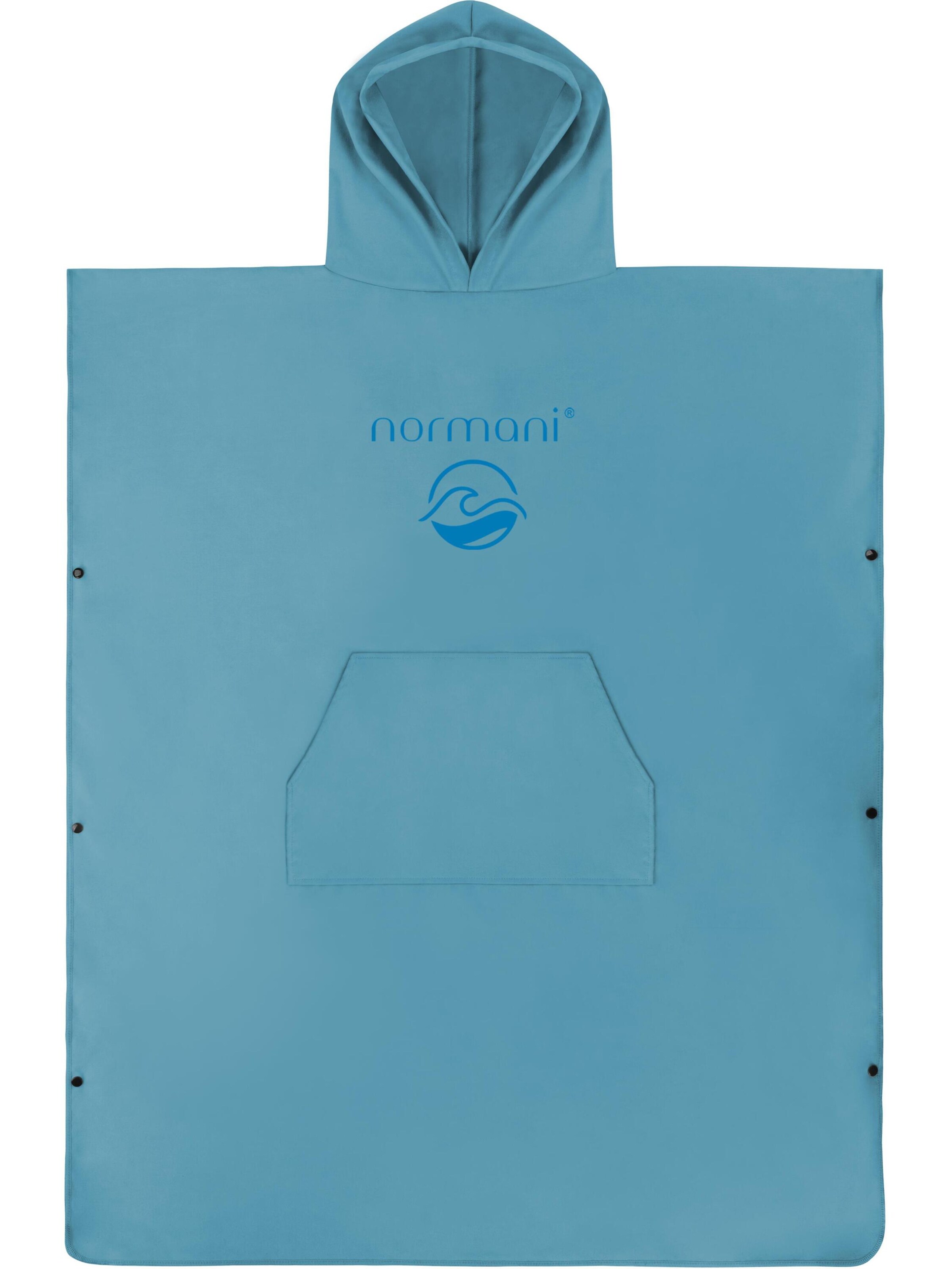 normani Sport badjas 'Nosara' in Blauw: voorkant