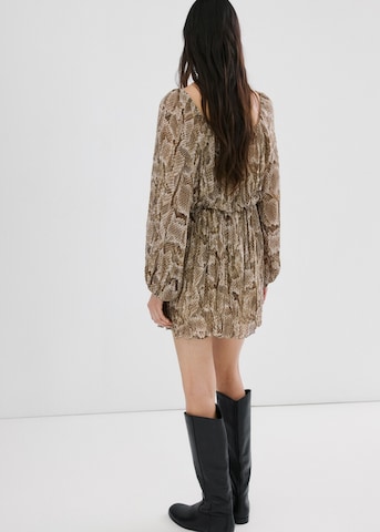 MANGO Kleid 'Snake' in Grün