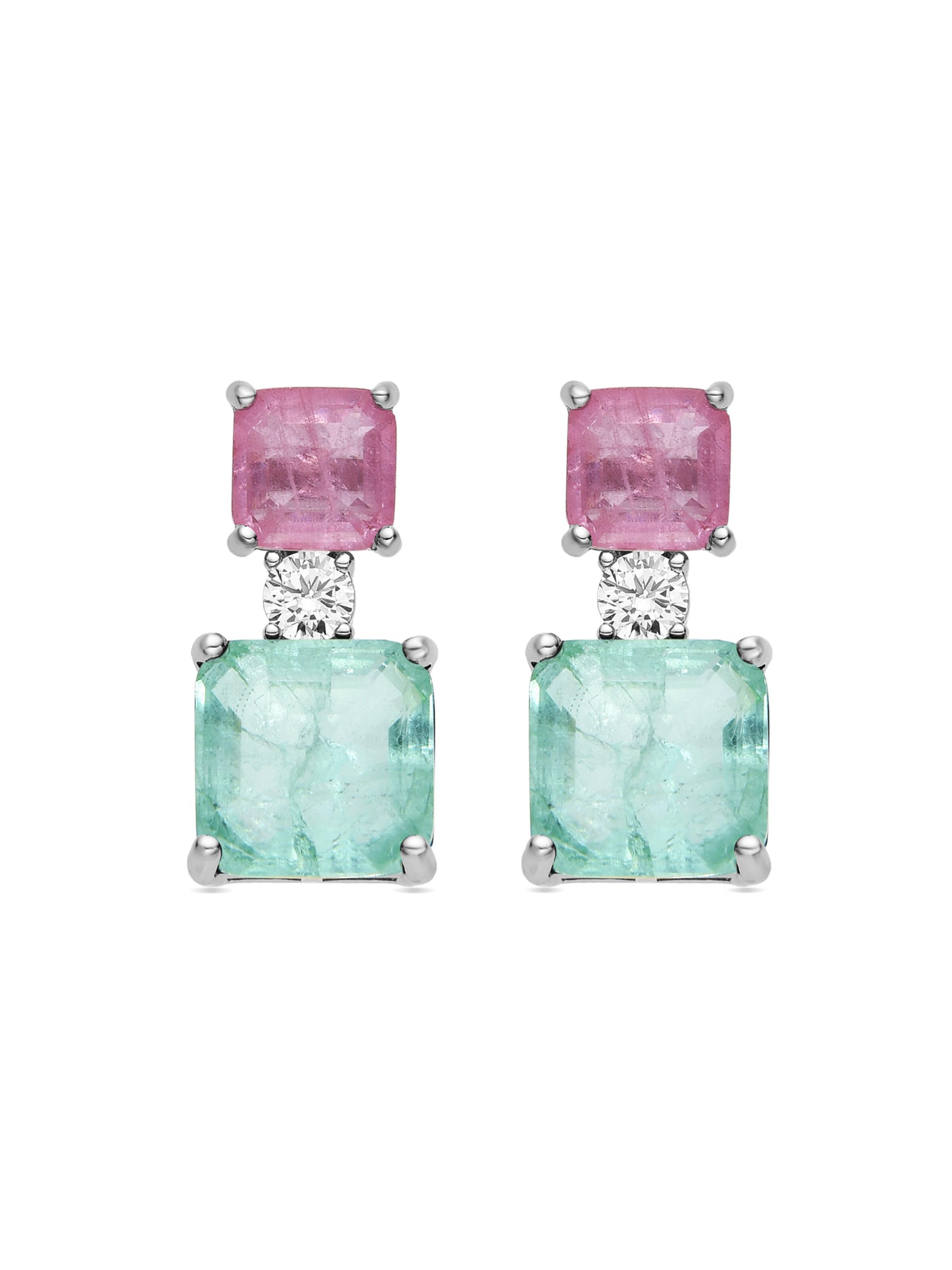 Luxenter - Pendientes 'Ulakha' en verde: frente