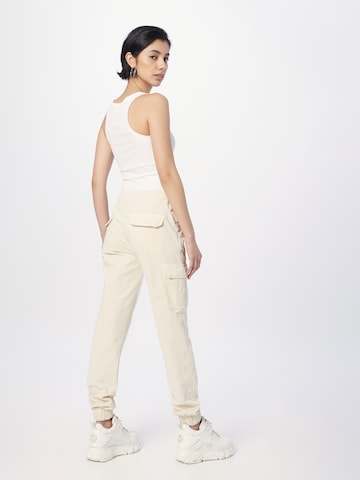 Urban Classics Tapered Cargo Pants in White