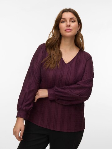 Vero Moda Curve Bluse 'JASMIN' in Rot: Vorderseite