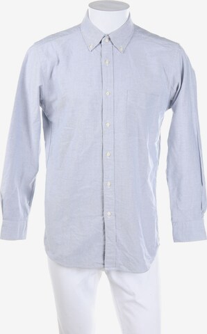 UNIQLO Button Up Shirt in L in Blue: front