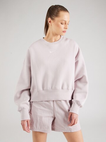 Nike Sportswear Sweatshirt 'Phoenix Fleece' in Lila: Vorderseite