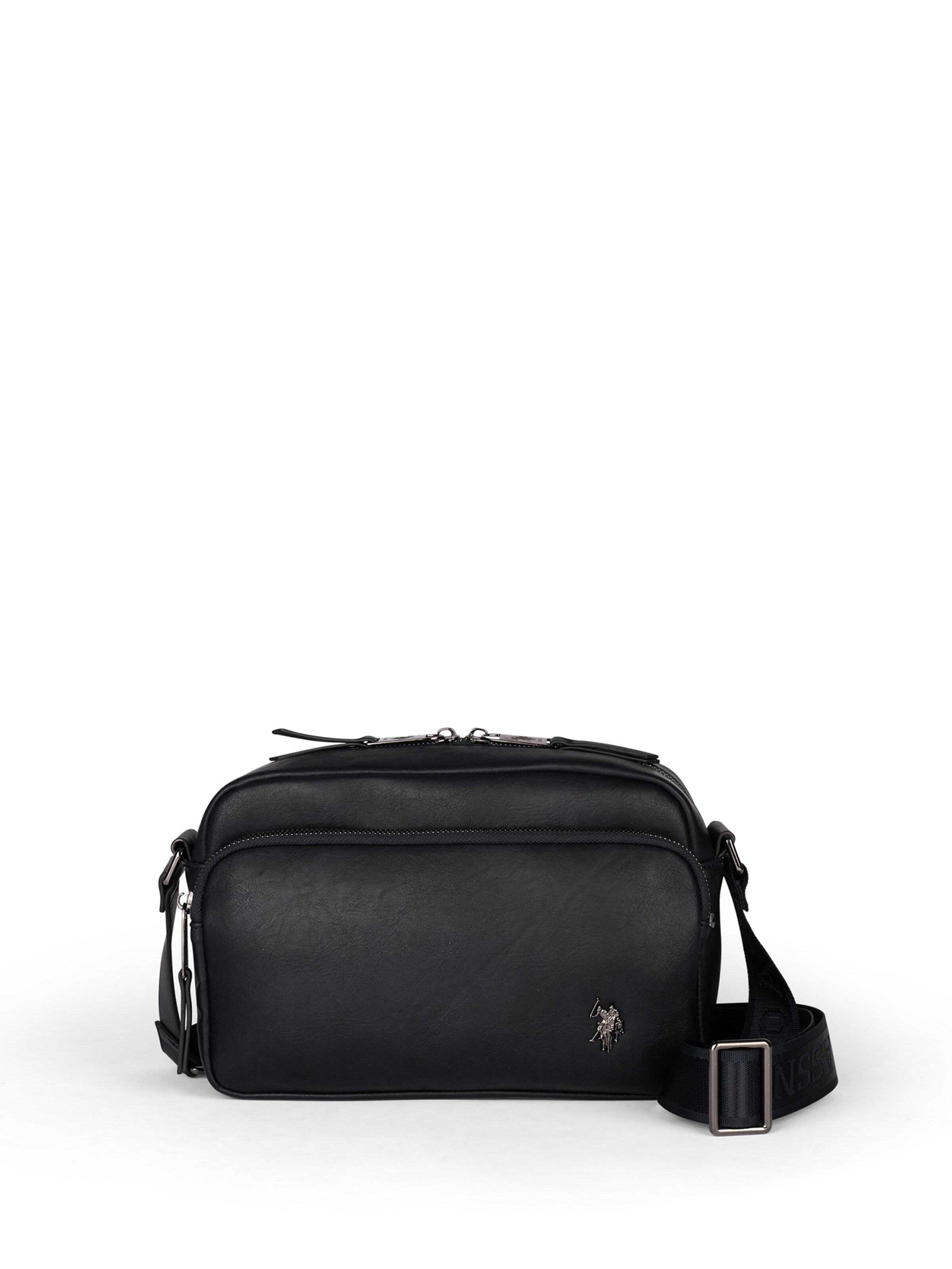 Borsa a tracolla di U.S. POLO ASSN. in nero: frontale