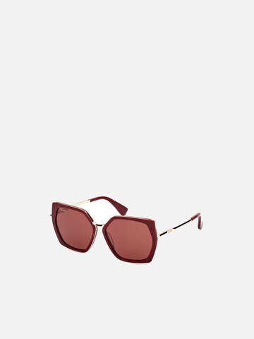 Max Mara Zonnebril 'Maxmara MM0136 Shiny dark green 56/14/140 Women Sunglasses' in Rood
