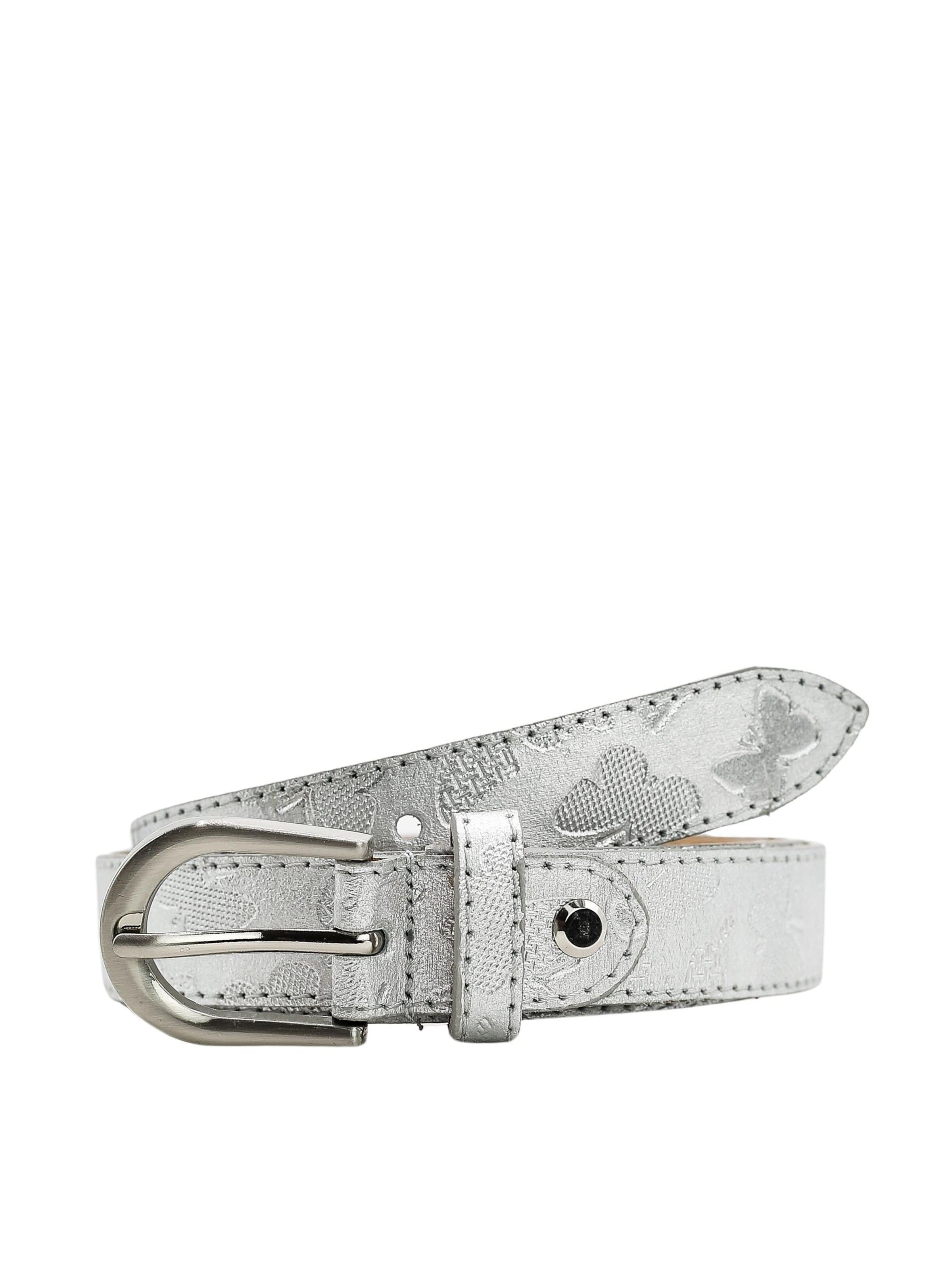 COLLEZIONE ALESSANDRO Belt 'Schmetterling' in Silver: front