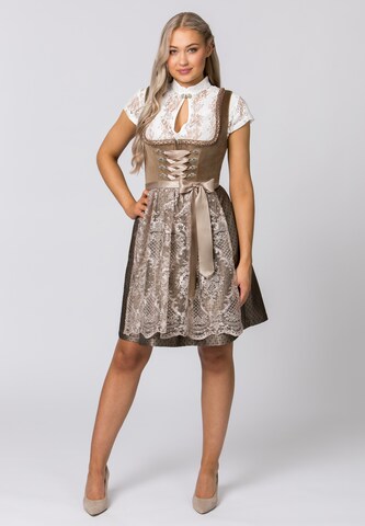 STOCKERPOINT Dirndl in Bruin: voorkant