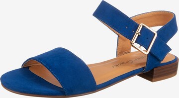 SuperCracks T-Bar Sandals 'Dedi' in Blue: front