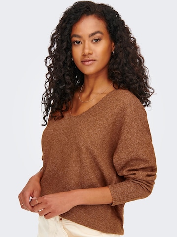 ONLY Sweter 'Rica' w kolorze brązowy