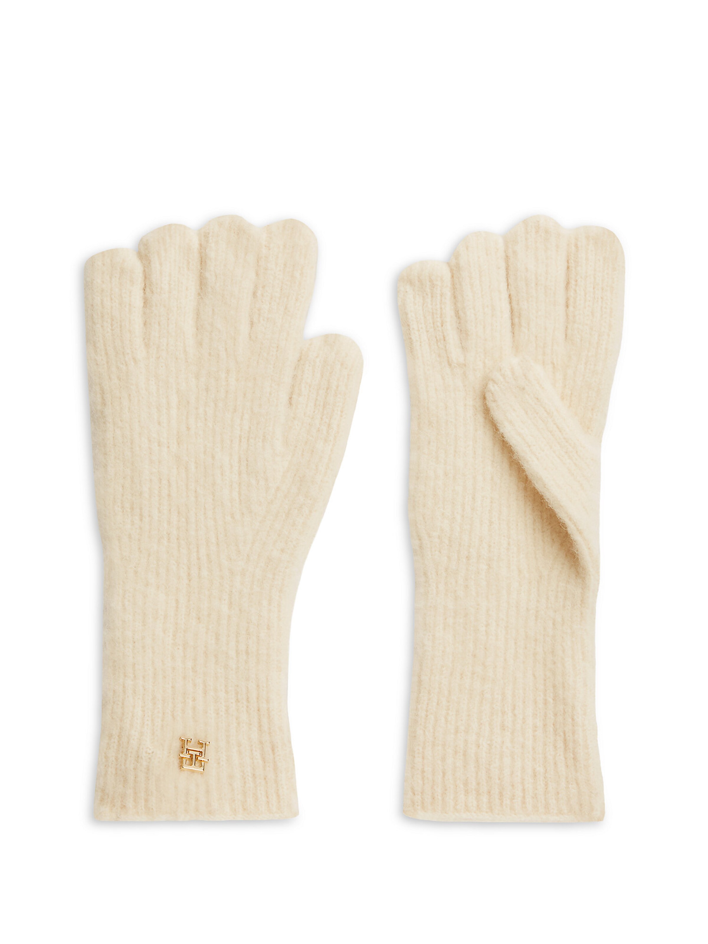 TOMMY HILFIGER Fingerhandschuhe 'Elevated Chic' in Beige: Vorderseite