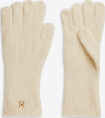 TOMMY HILFIGER Fingerhandschuhe 'Elevated Chic' in Beige: Vorderseite
