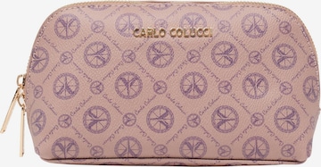 Carlo Colucci Toiletry Bag 'Anno ' in Pink: front