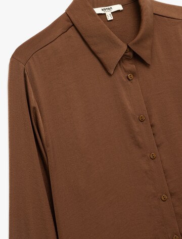 Koton Bluse in Braun